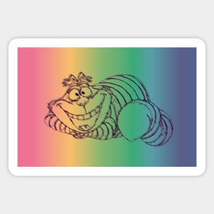 Trippy Cheshire  Cat Sticker